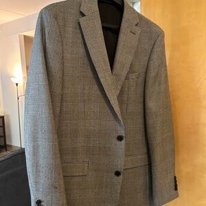 Bar III Classic Gray Plaid Blazer